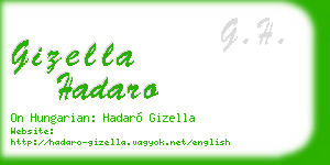 gizella hadaro business card