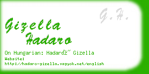 gizella hadaro business card